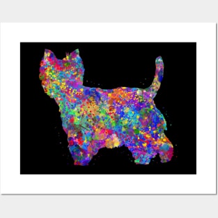 westie dog Posters and Art